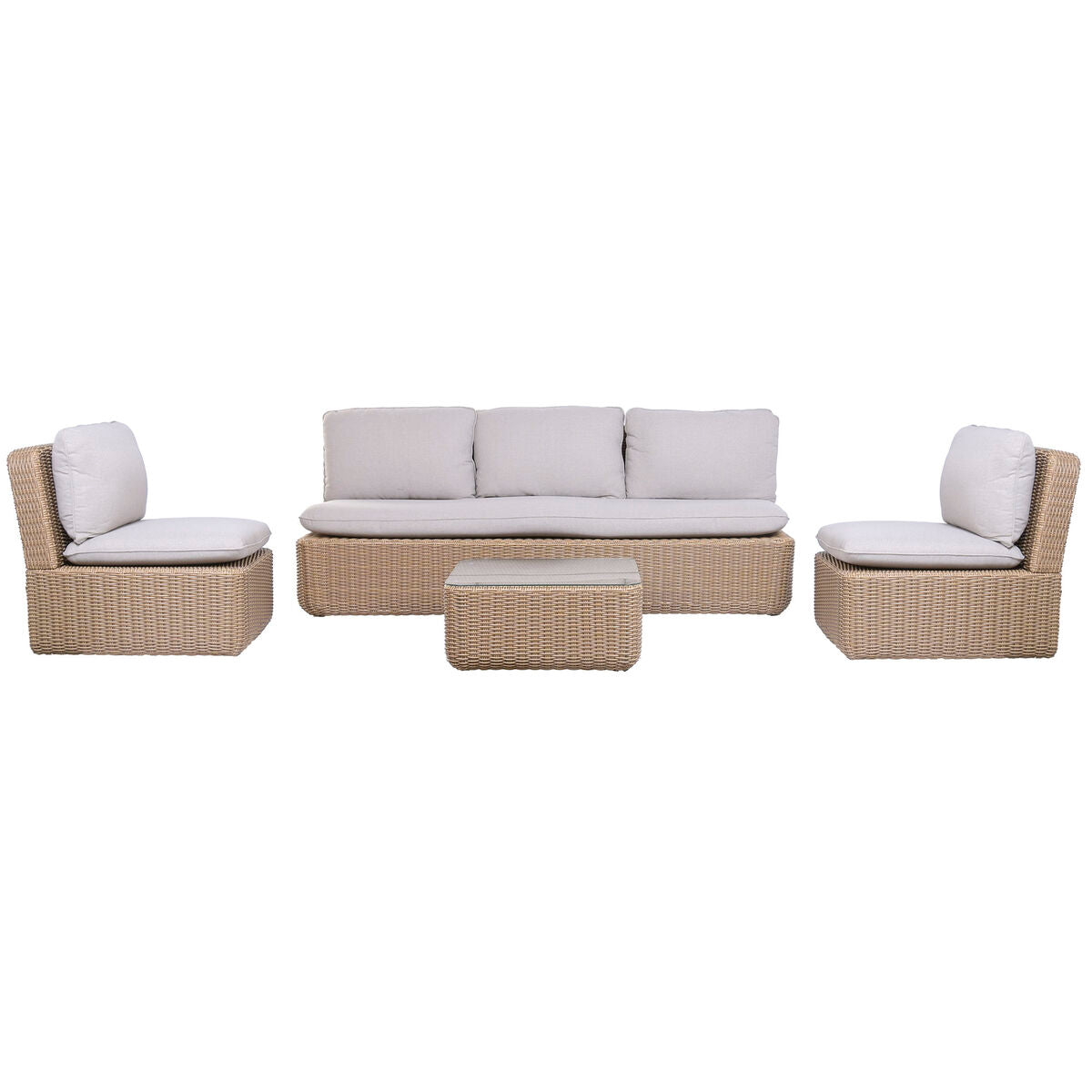 Canapé de jardin HOME ESPRIT — Marron