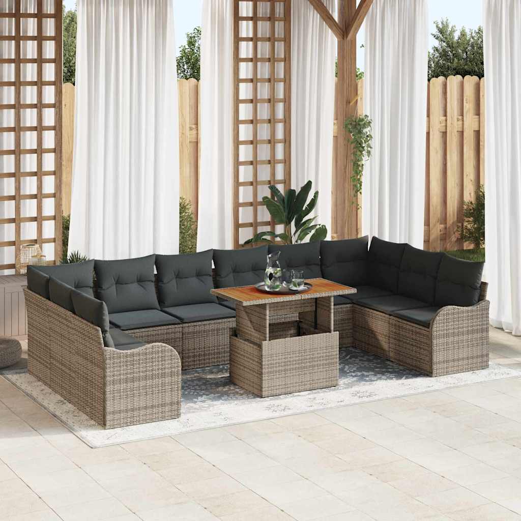 Salon de jardin LOUNGE XL - 11 pièces